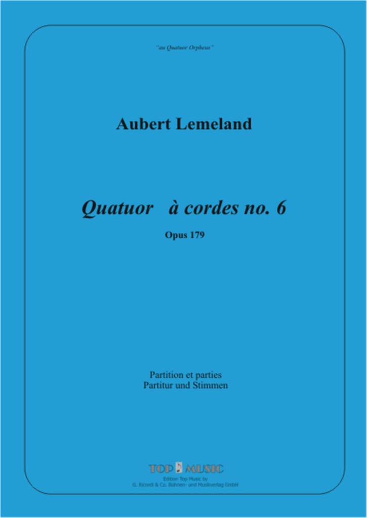 Quatuor à cordes No.6